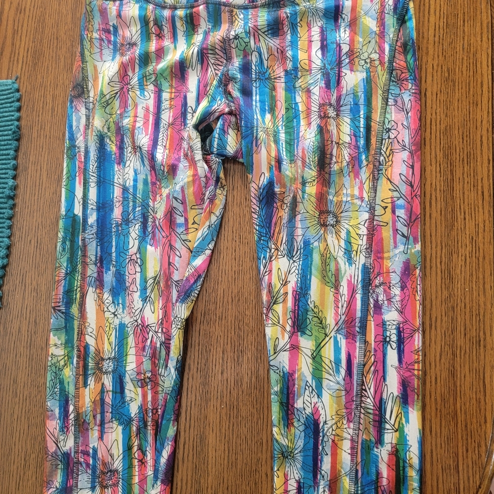 Lularoe Jade Cropped Leggings, M, Excellent  Condition